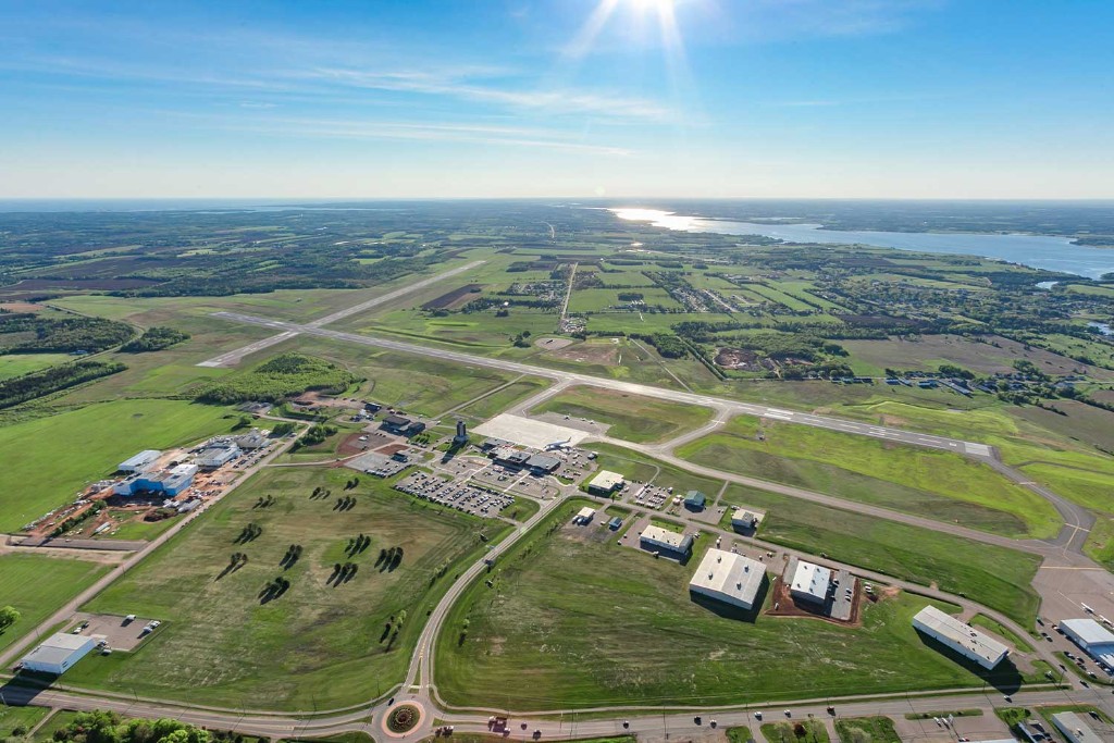 Charlottetown Airport YYG aerial view